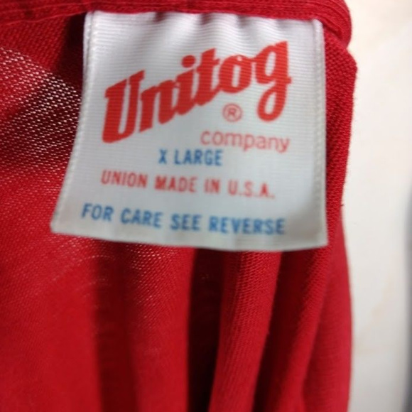Vintage Coca Cola Mens Red Polo Shirt Union Made - Picture 5 of 5